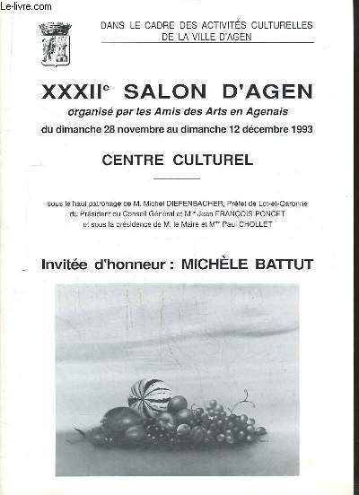 XXXIIe Salon d'Agen, du 28 novembre au 12 dcembre 1993 : Michle Battut.