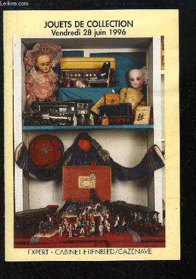 Catalogue de la Vente aux Enchres du 28 juin 1996, de Jouets de Collection.