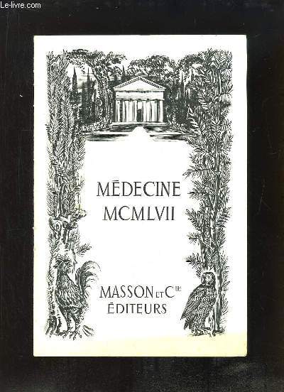 Catalogue Masson & Cie 1957, Mdecine.