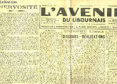 L'Avenir du Libournais, N11 - 1re anne