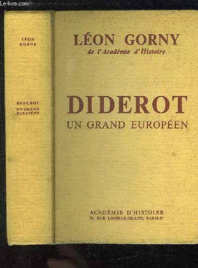 Diderot, un grand europen.