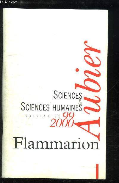 Sciences & Sciences Humaines. Nouveauts 1999 / 2000