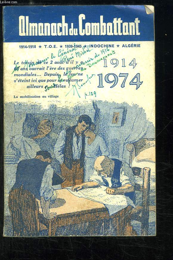 Almanach du Combattant, 1914 - 1974