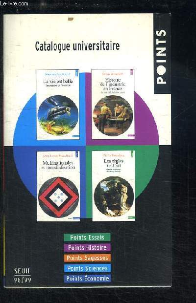 Catalogue Universitaire, 98 / 99