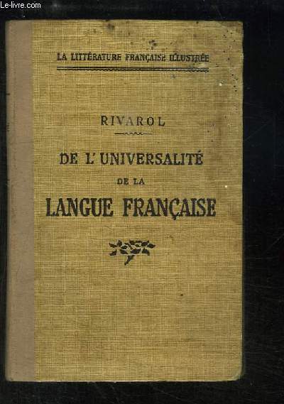 De l'universalit de la Langue Franaise.