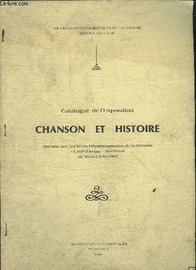 Catalogue de l'exposition Chanson et Histoire, mars - juin 1983