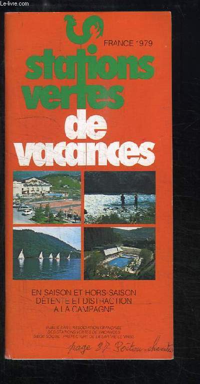 Stations Vertes de vacances. France 1979