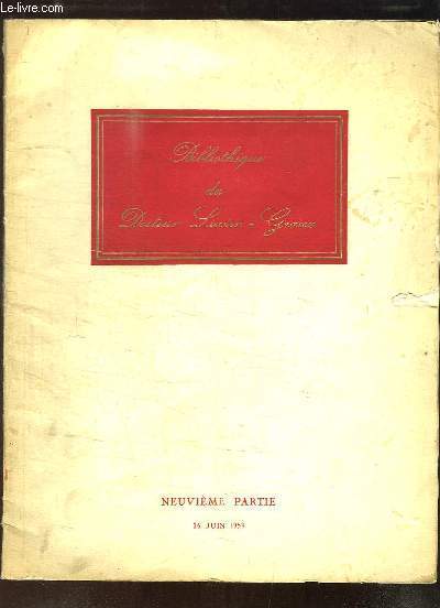 Bibliothque du Docteur Lucien-Graux, 9me partie : Editions Originales Modernes avec envois et lettres, Manuscrits autographes, Dessins originaux.