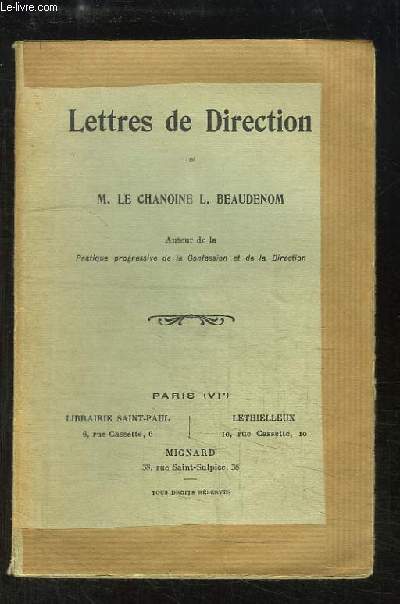 Lettres de Direction