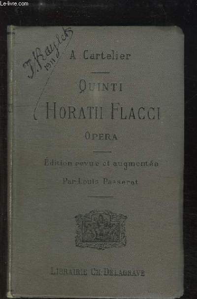Quinti Horatii Flacci, opera.