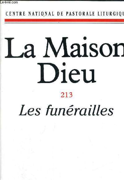 LA MAISON DIEU 213 LES FUNERAILLES - 1ER TRIMESTRE 1998