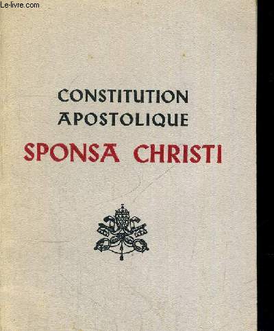 CONSTITUTION APOSTOLIQUE - SPONSA CHRISTI