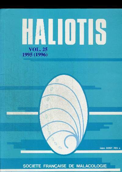 HALIOTIS VOL.25. 1995 (1996). PERFORMANCE OF TRIPLOID PACIFIC OYSTERS CRASSOSTREA GIGAS REARED IN HIGH CARRYING CAPACITY ECOSYSTEM SURVIVAL GROWTH AND PROXIMATE BIOCHEMICAL COMPOSITION. OUVRAGE EN ANGLAIS ET EN FRANCAIS