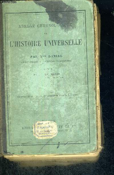 ABREGE CHRONOLOGIQUE DE L'HISTOIRE UNIVERSELLE - NOUVELLE EDTION
