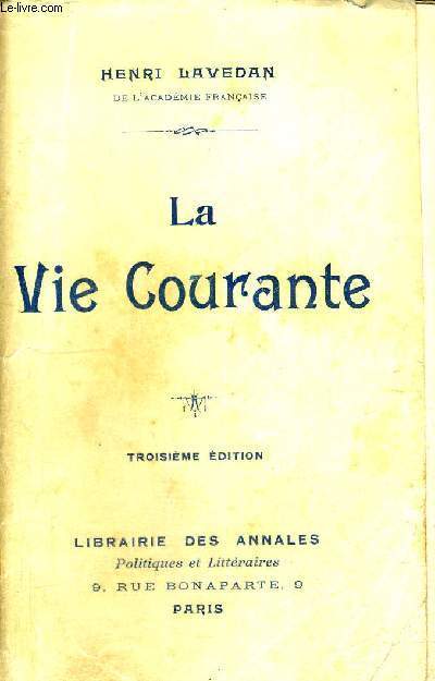 LA VIE COURANTE - 3EME EDITION