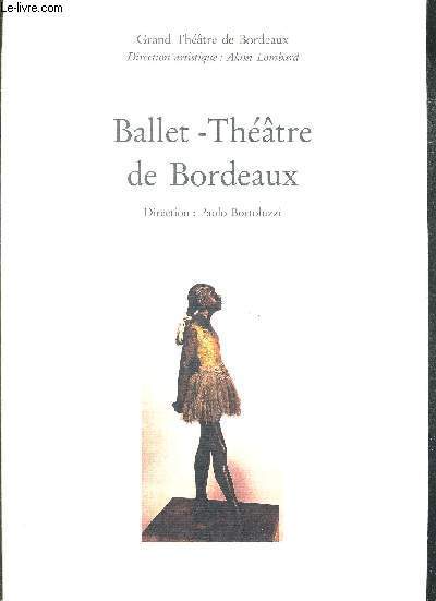 BALLET-THEATRE DE BORDEAUX - CATALOGUE D'EXPOSITION