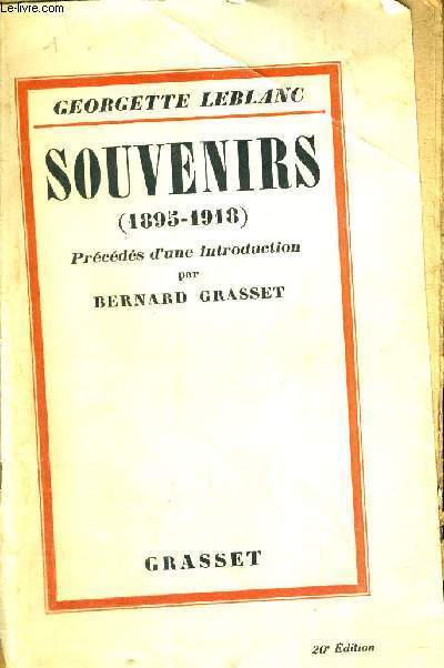 SOUVENIRS - 1895-1918