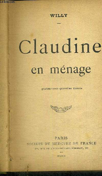 CLAUDINE EN MENAGE - 91E EDITION