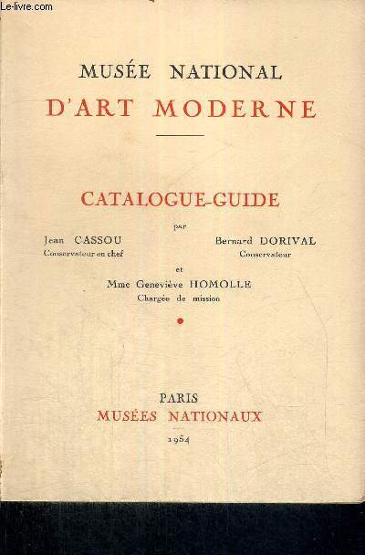 MUSEE NATIONAL D'ART MODERNE - CATALOGUE GUIDE