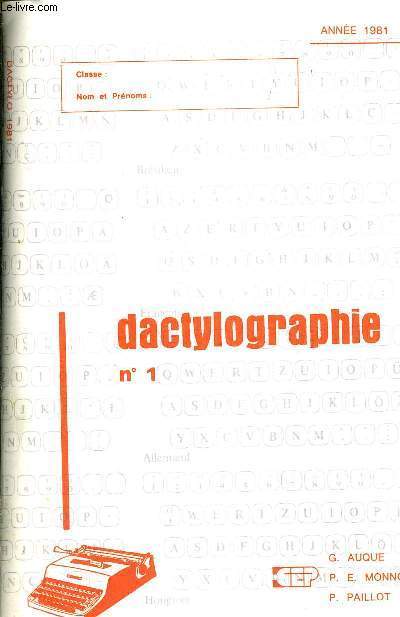 DACTYLOGRAPHIE N1