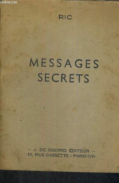 MESSAGES SECRETS - LE FANION