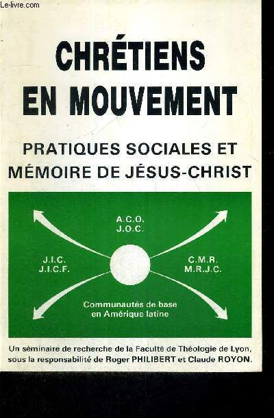 CHRETIENS EN MOUVEMENT - PRATIQUES SOCIALES ET MEMOIRE DE JESUS-CHRIST - FACULTE DE THEOLOGIE DE LYON