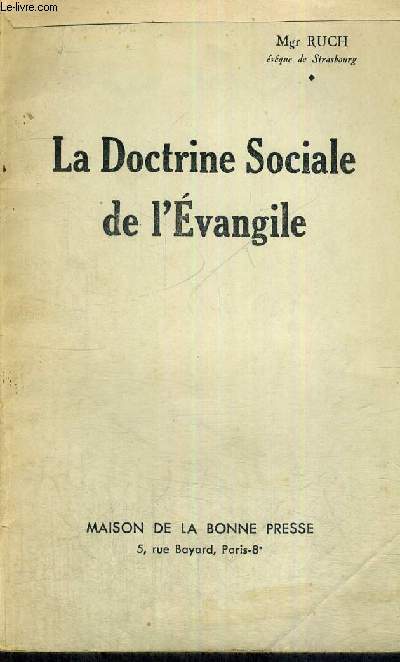 LA DOCTRINE SOCIALE DE L'EVANGILE
