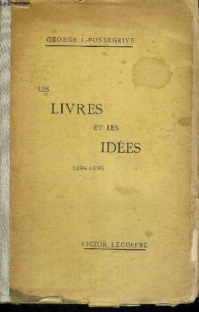 LES LIVRES ET LES IDEES - 1894-1895