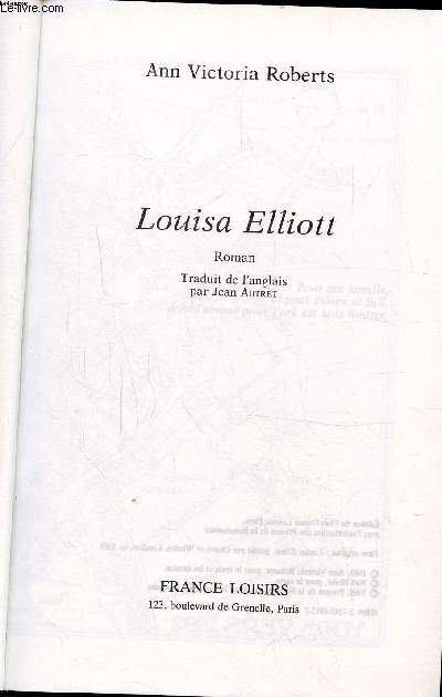 LOUISA ELLIOTT
