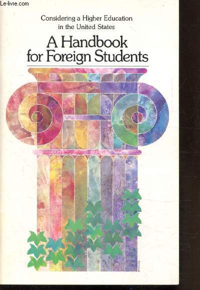 A HANDBOOK FOR FOREIGN STUDENTS - OUVRAGE EN ANGLAIS -