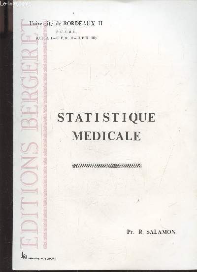 STATISTIQUES MEDICALES -