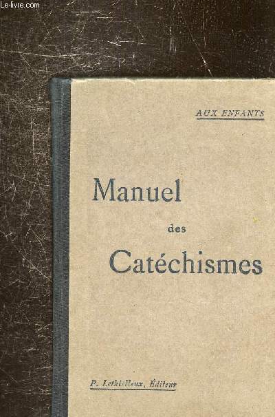 MANUEL DE CATECHISME -