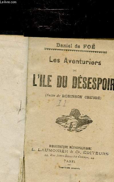 LES AVENTURIERS DE L'ILE DU DESESPOIR -