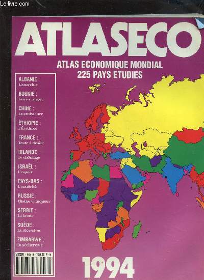 ATLASECO - ATLAS ECONOMIQUE MONDIAL - 225 PAYS ETUDIES - 1994