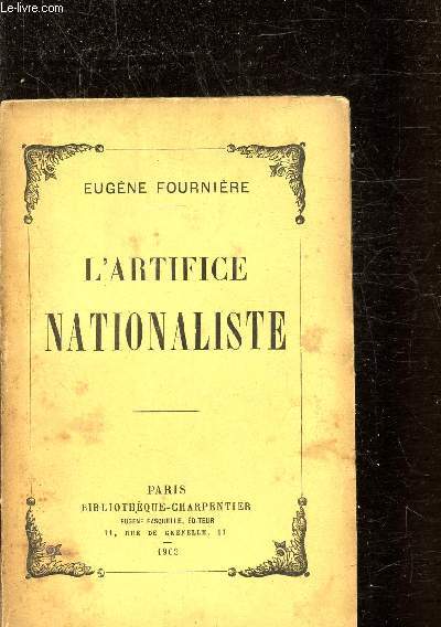 L'ARTIFICE NATIONALISTE
