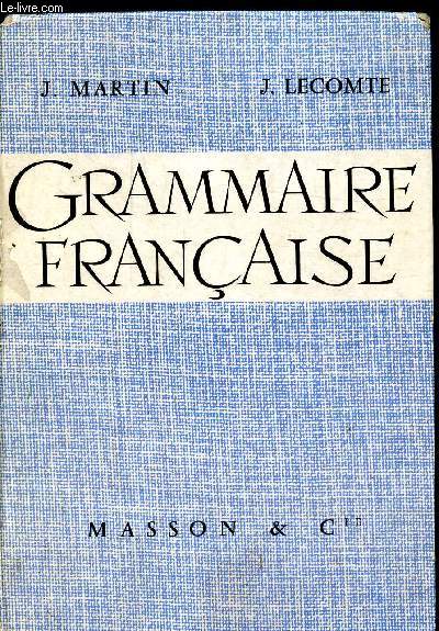 GRAMMAIRE FRANCAISE -