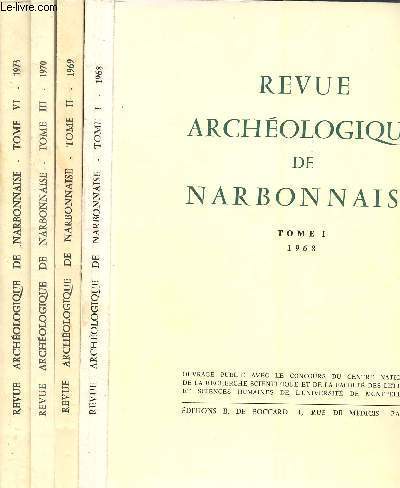 REVUE ARCHEOLOGIQUE DE NARBONNAISE - 4 TOMES -