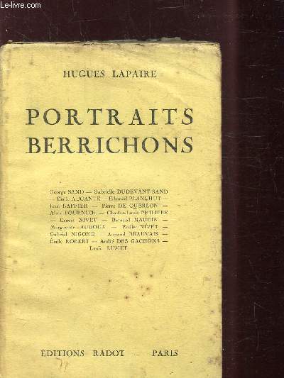 PORTRAITS BERRICHONS -