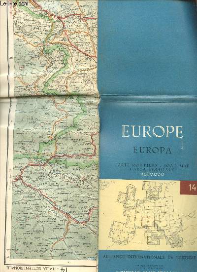 Europe - Europa Carte routire Road Map Carta Stradale - 1:500.000 - n 14 -