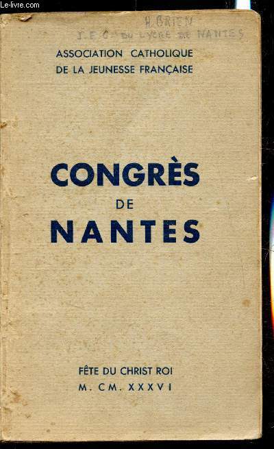 Congrs de Nantes -