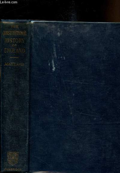 The constitutional History of England