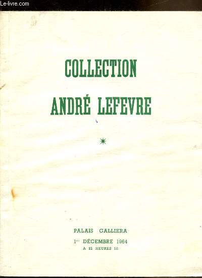 Vente Palais Galliera - Jeudi 25 novembre 1965 - Collection Andr Lefvre - Premire partie - Tableaux modernes -