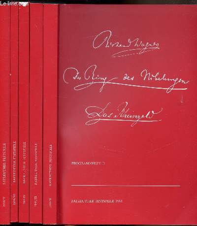 Bayreuther Festspiele - Programmheft - 1988 - 5 Volumen (II-III-IV-V-VI)