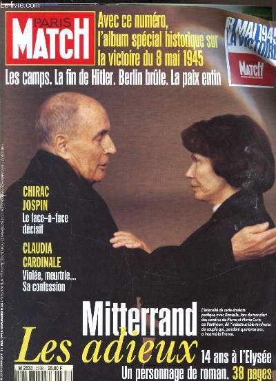 Paris Match - N2398 - 11 mai 1995 - Mitterand les adieux - 14 ans  l'lyse -