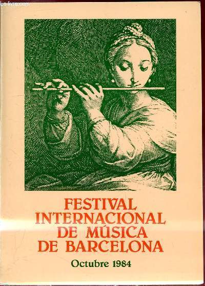 Festival Internacional de Musica de Barcelona - Octubre 1984