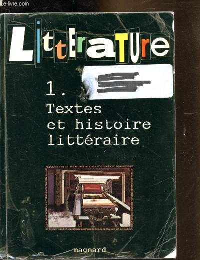 Littrature - 1. Textes et histoires littraire -