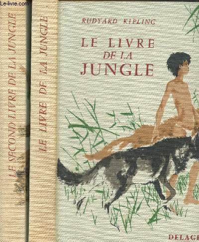Le livre de la jungle et Le second livre de la jungle en 2 volumes sous emboitage.
