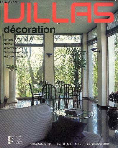 villas dcoration N42, 3me trimestre 1991-Splendeur et charme d'un passe- Le charme de nos rgions- design du Japon- Design belges et trangers