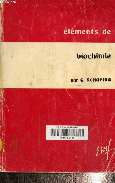 Elements de biochimie, 2e edition