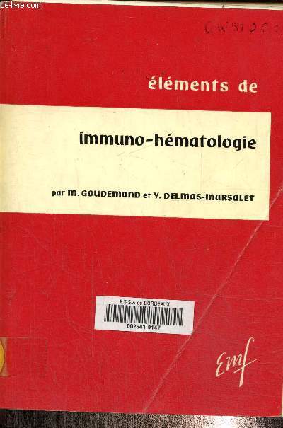 Immuno-hmatologie